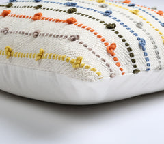 Striped Color Pop Handloom Cushion cover