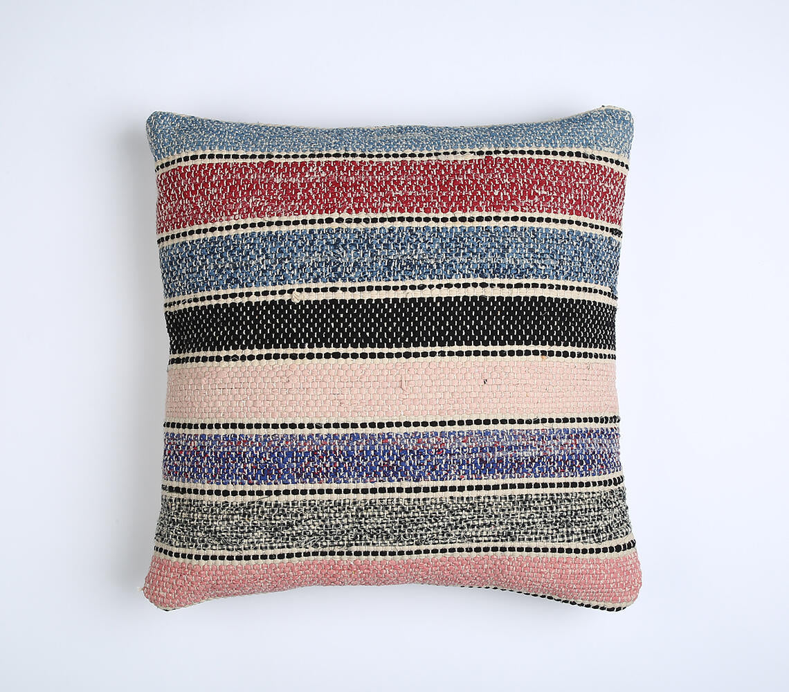 Striped Handloom Cushion cover