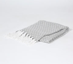 Handloom Diamond Smokey throw