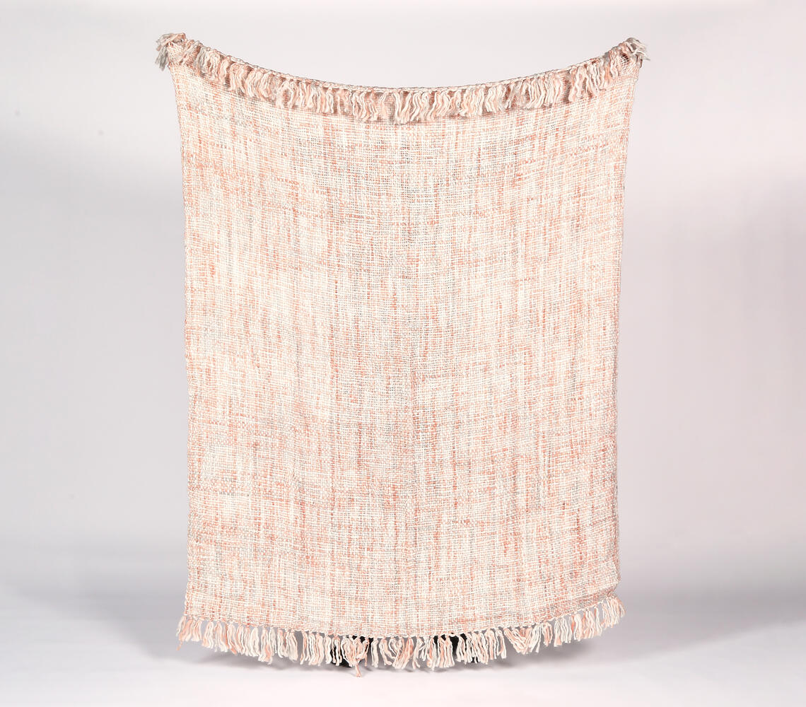 Knitted Pastel Acrylic Throw