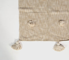Tasseled & Polka Tufted Throw