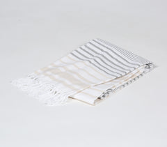 Handwoven Striped Cotton Bath Towel-Q2