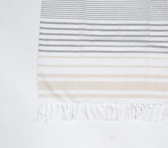 Handwoven Striped Cotton Bath Towel-Q2