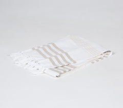 Handwoven Striped Cotton Bath Towel 1