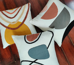 Embroidered Patchwork Cushion cover_1