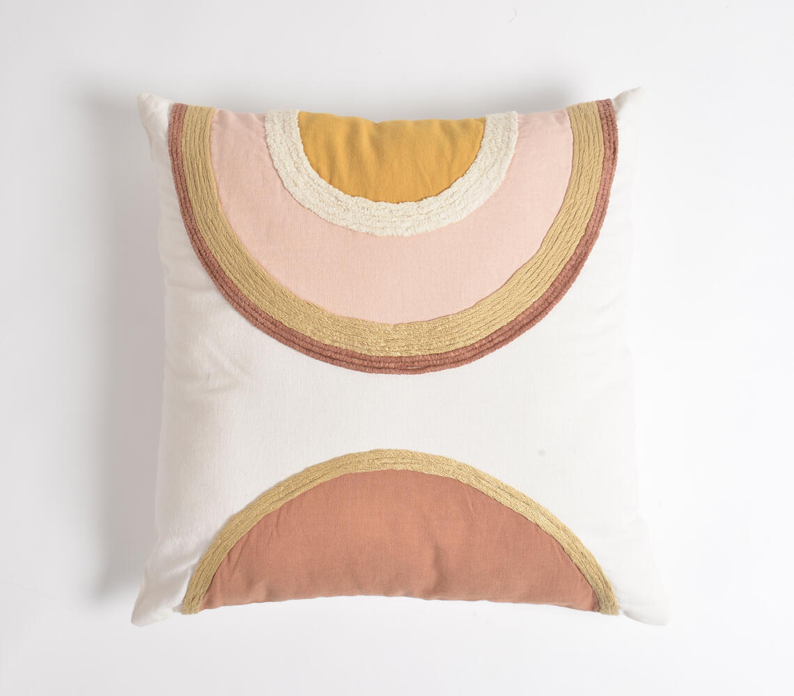 Embroidered Patchwork Cushion cover Q
