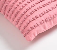 Embellished Flamingo Pink Cushion Cover