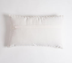 Embellished Ivory Lumbar Cushion Cover