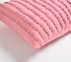 Embellished Flamingo Pink Lumbar Cushion Cover
