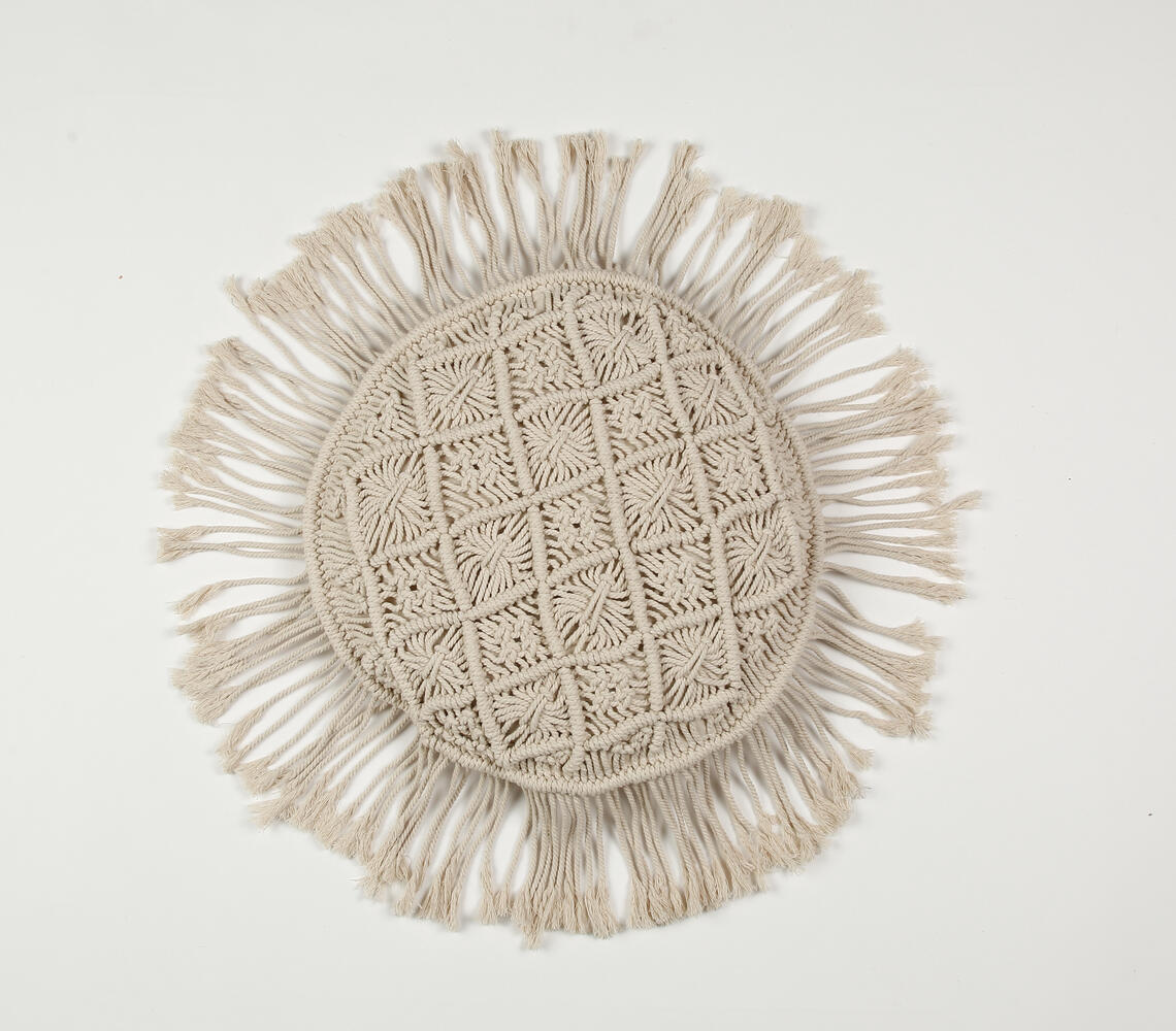 Macrame Round Cushion cover Q2