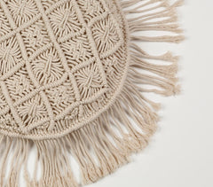 Macrame Round Cushion cover Q2
