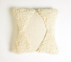 Handwoven Tufted Neutral Cushion cover