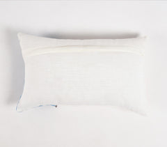 Blue Zip Accent Lumbar Cushion cover