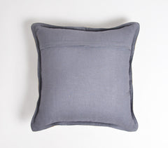 Smokey Jute Border Cushion cover