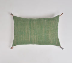 Handwoven Fern lumbar pillow cover