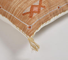 Embroidered Ginger Cushion cover