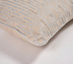 Metallic Printed & Beaded Cushion cover