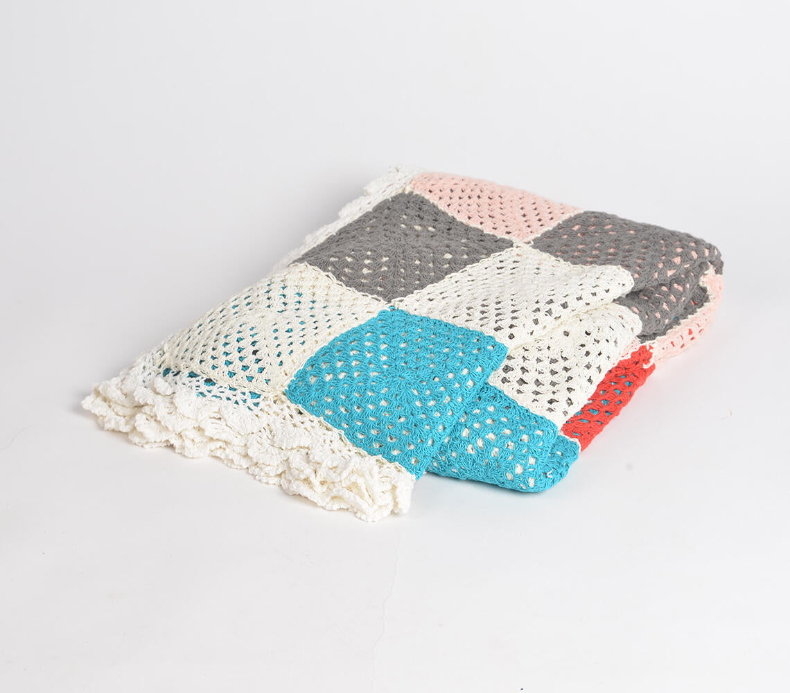Geometric Crochet Throw