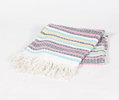 Handwoven Striped Throw