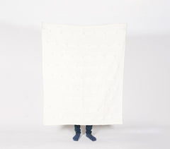 Handwoven Wool & Cotton Tasseled Throw