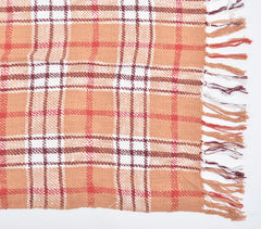 Checkered Orange Throw