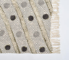 Textured Pom Pom Throw