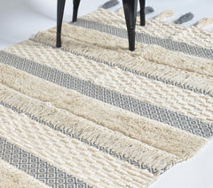 Handwoven & Tufted Smokey Rug