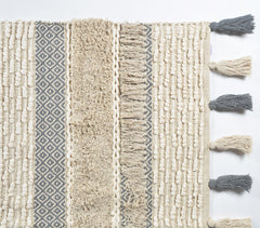 Handwoven & Tufted Smokey Rug