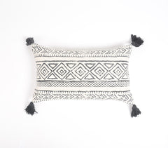 Hand Block Printed Lumbar Cushion Cover