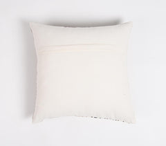 Block Printed Cotton & PU Cushion Cover