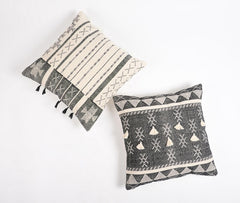 Handloom Woven Cotton Cushion Cover