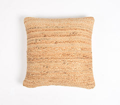 Hand Braided Jute & Cotton Cushion Cover