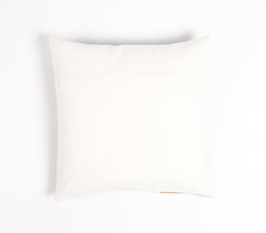 Dyed Cotton & PU Patchwork Cushion Cover