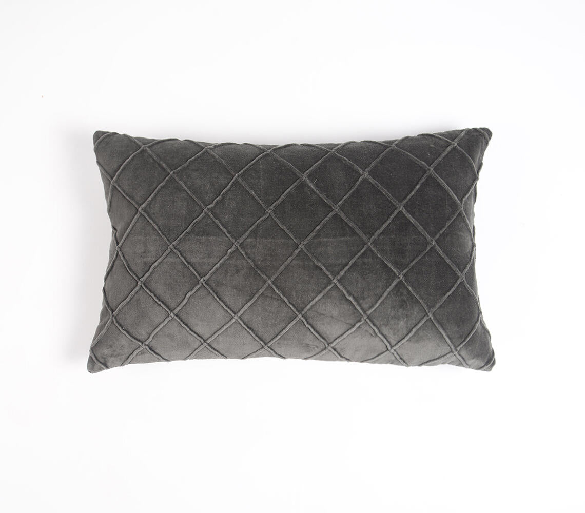 Dyed Cotton Lumbar Cushion Cover