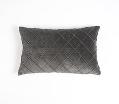 Dyed Cotton Lumbar Cushion Cover