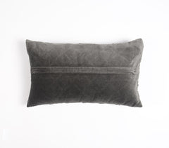 Dyed Cotton Lumbar Cushion Cover