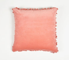 Solid Pink Cotton Cushion Cover