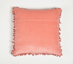 Solid Pink Cotton Cushion Cover