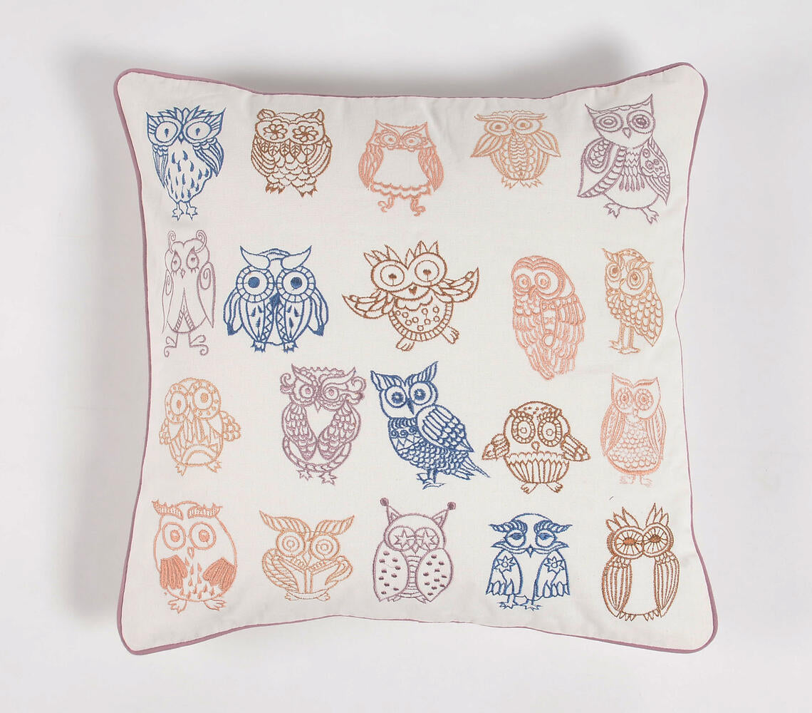 Embroidered Cotton Cushion Cover 1