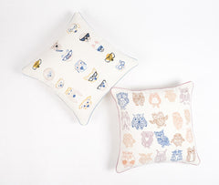 Embroidered Cotton Cushion Cover 1