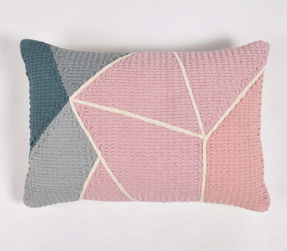 Handwoven Cotton Lumbar Cushion Cover