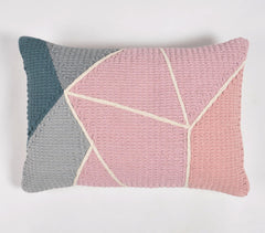 Handwoven Cotton Lumbar Cushion Cover