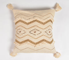 Earthy Embellished Cushion cover