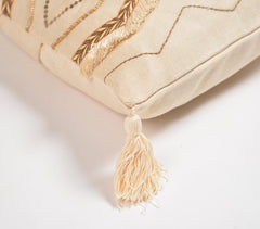 Earthy Embellished Cushion cover