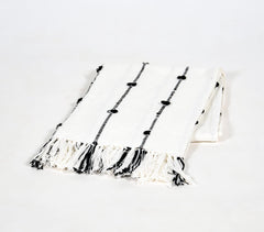 Handwoven Mono Striped Throw