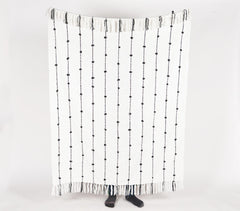 Handwoven Mono Striped Throw