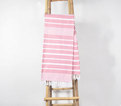 Red Yarn-dyed Hammam Towel