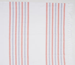 Yarn-dyed Red & Blue Hammam Towel