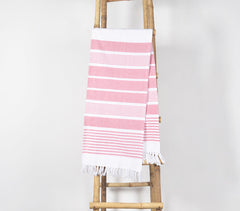 Yarn-dyed Red Hammam Towel e