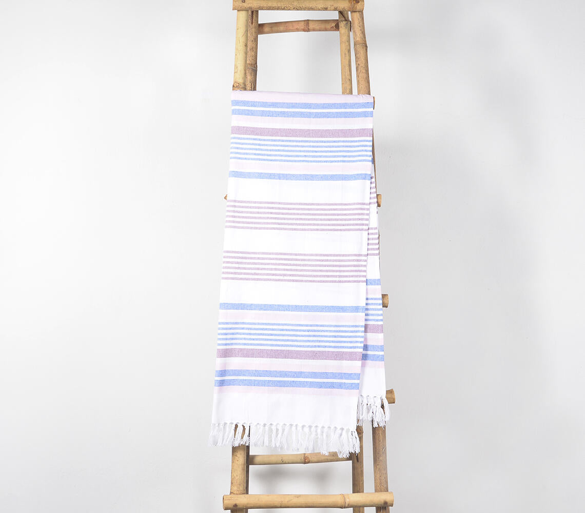 Yarn-dyed Blue Plum Hammam Towel